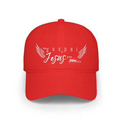 Unisex Gospel of Jesus Low-Profile Baseball Cap - Printed