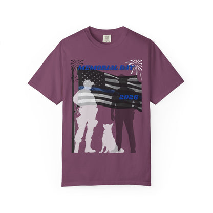 Memorial Day Police 26-Unisex T-shirt