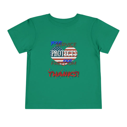 Thanks 4 Service Memorial Day — Toddler Graphic T-Shirt