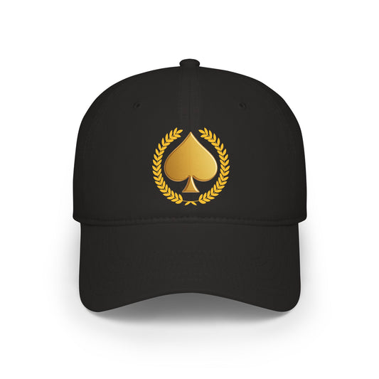 Unisex Gold Spade Low-Profile Baseball Cap - Printed