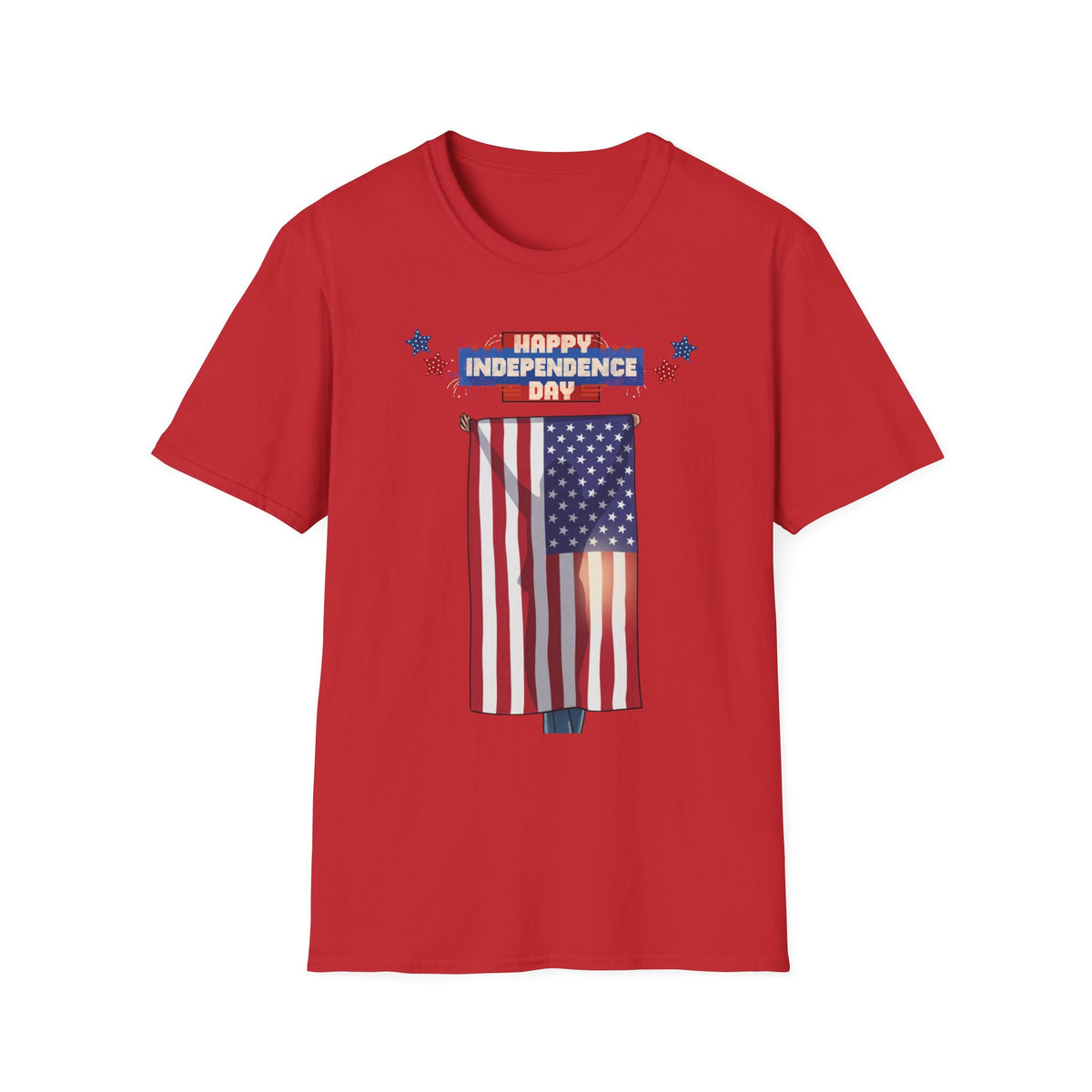 July 4th Flag Holder - G64000 Unisex T- Shirt