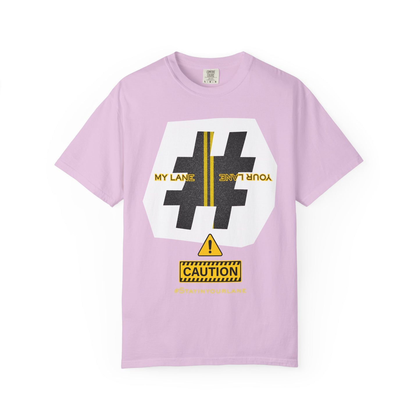 Black White Yellow Lanes Tee - Unisex T-shirt