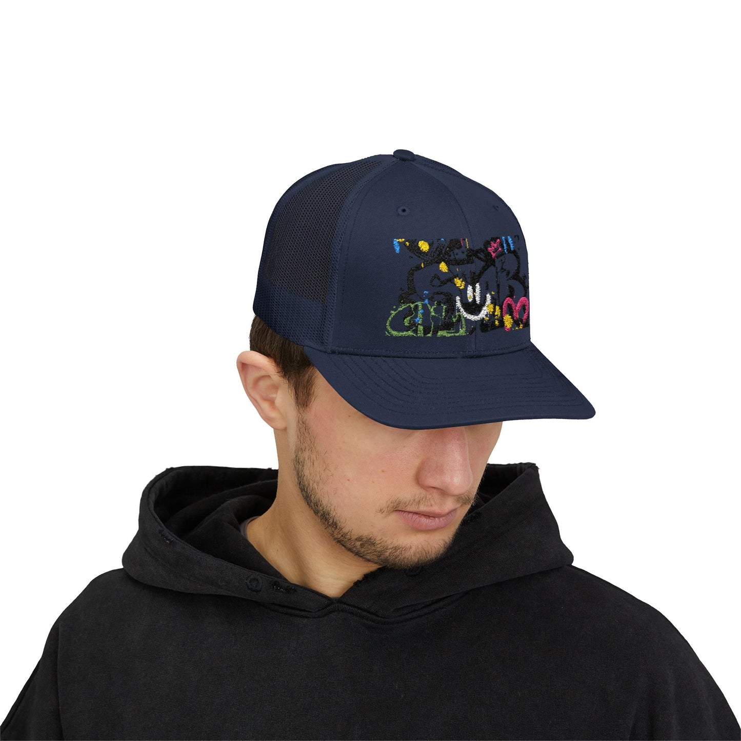 Unisex Star Snapback Trucker Cap - Embroidered