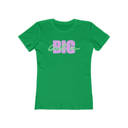 God is BIG (lavender&Green) Tee - Women’s Boyfriend Fit Celebration T-Shirt