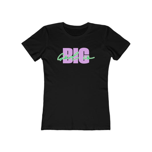 God is BIG (Lavender & Green) Tee - Women’s Boyfriend Fit Celebration T-Shirt