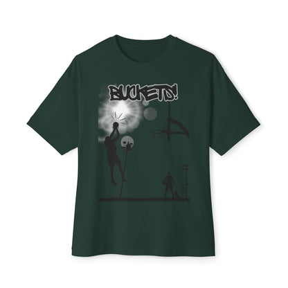 Buckets Basketball Tee – Oversized Box Graphic T-Shirt