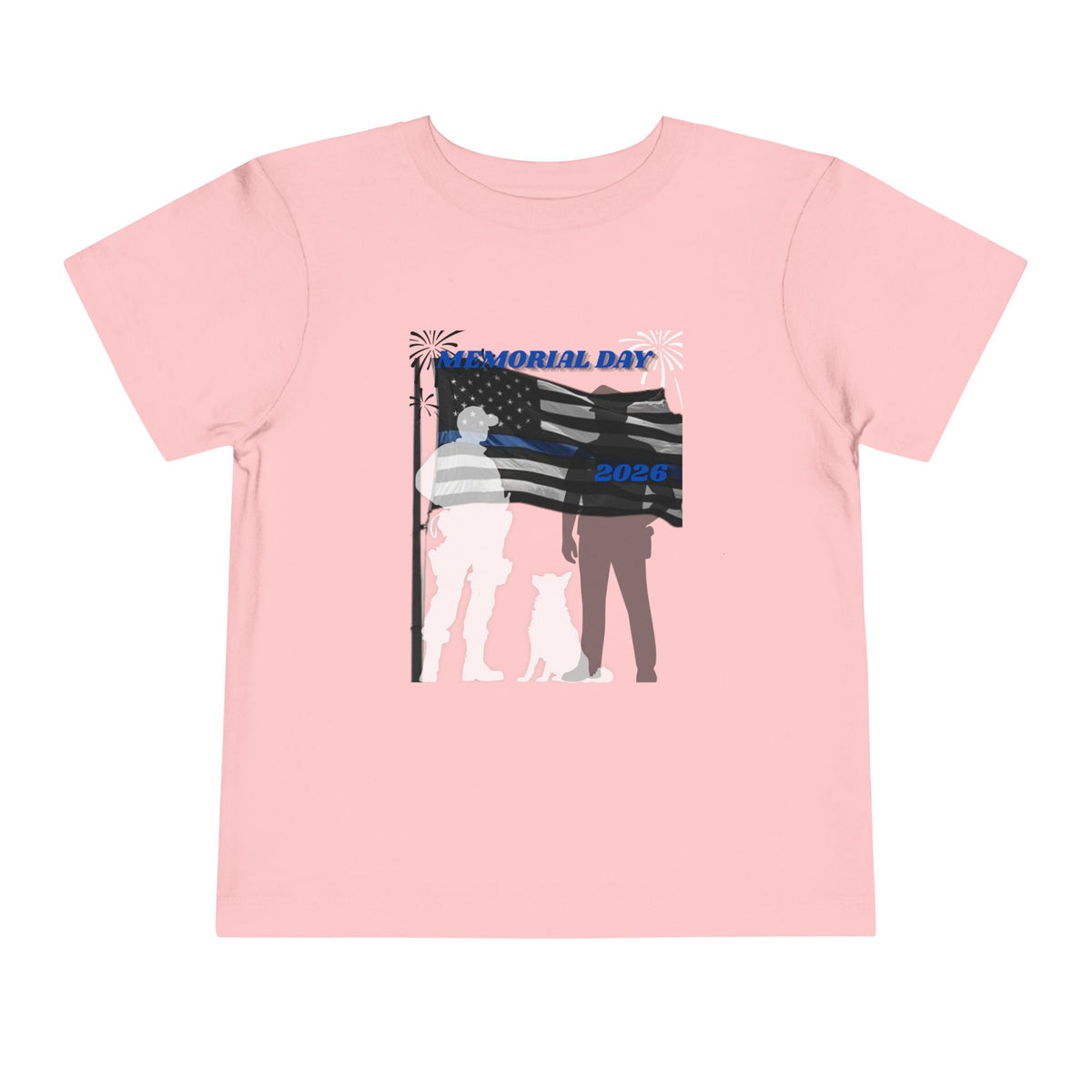 Memorial Day Police 26 Tee - BC3001T Toddler Graphic T-Shirt