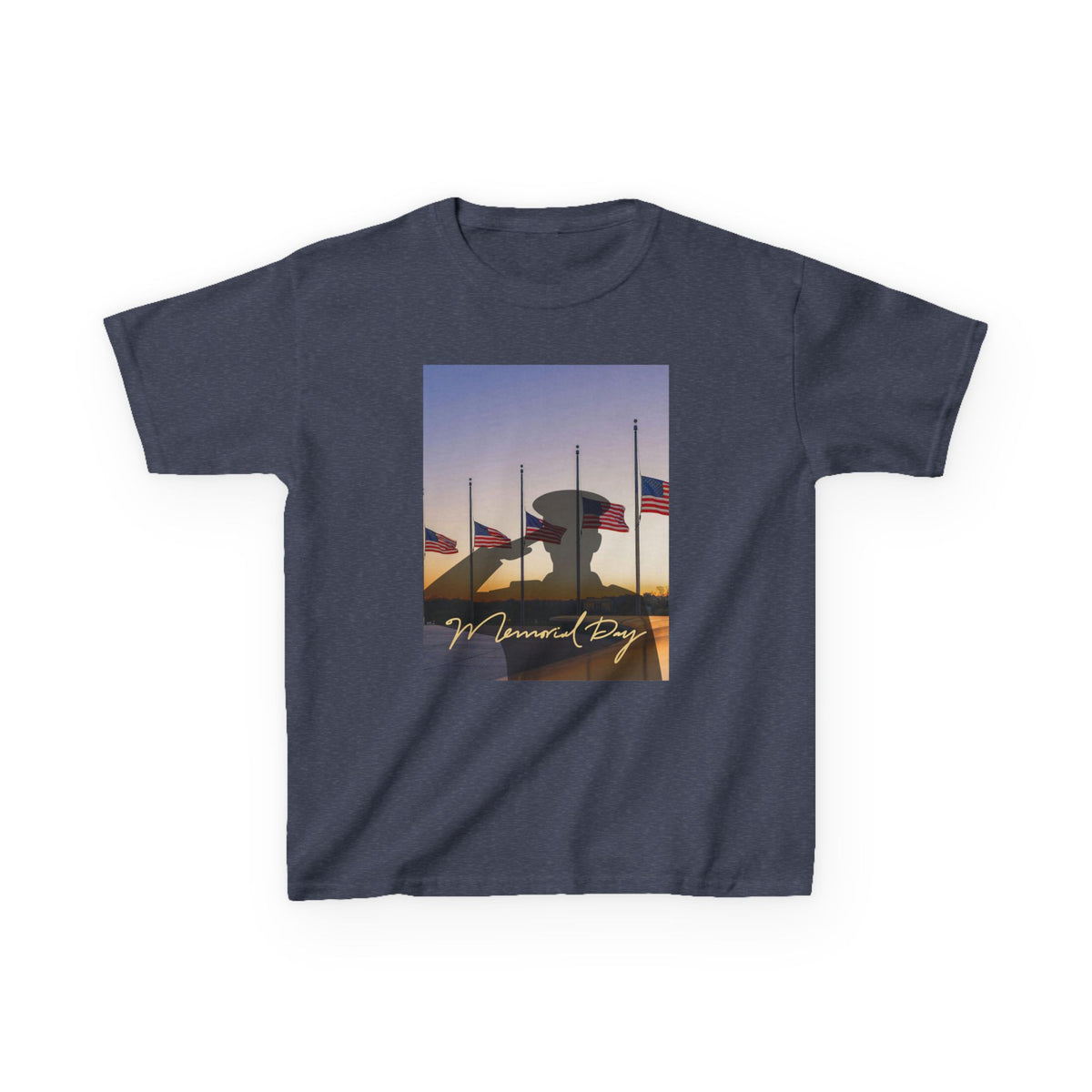 Half Mast Memorial Day Tee - G5000B Youth Graphic T-Shirt