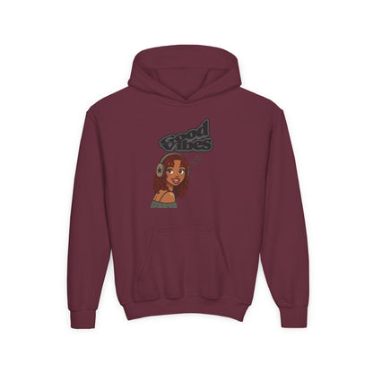 Her Cool Vibes - Kids/Youth Hoodie Gildan 18500B