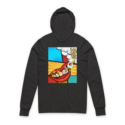 Comic 3Ha - Hooded Long Sleeve T-Shirt