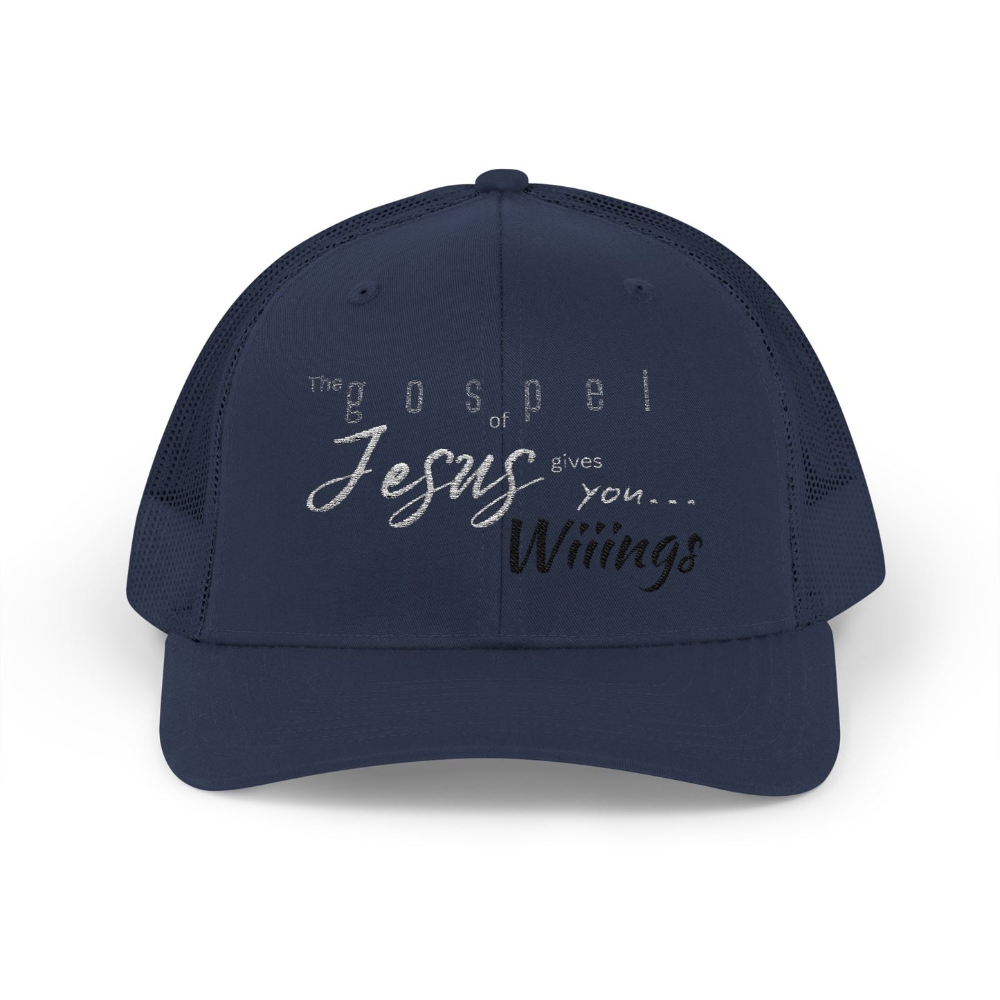 Unisex The Gospel of Jesus Gives... Snapback Trucker Cap - Embroidered