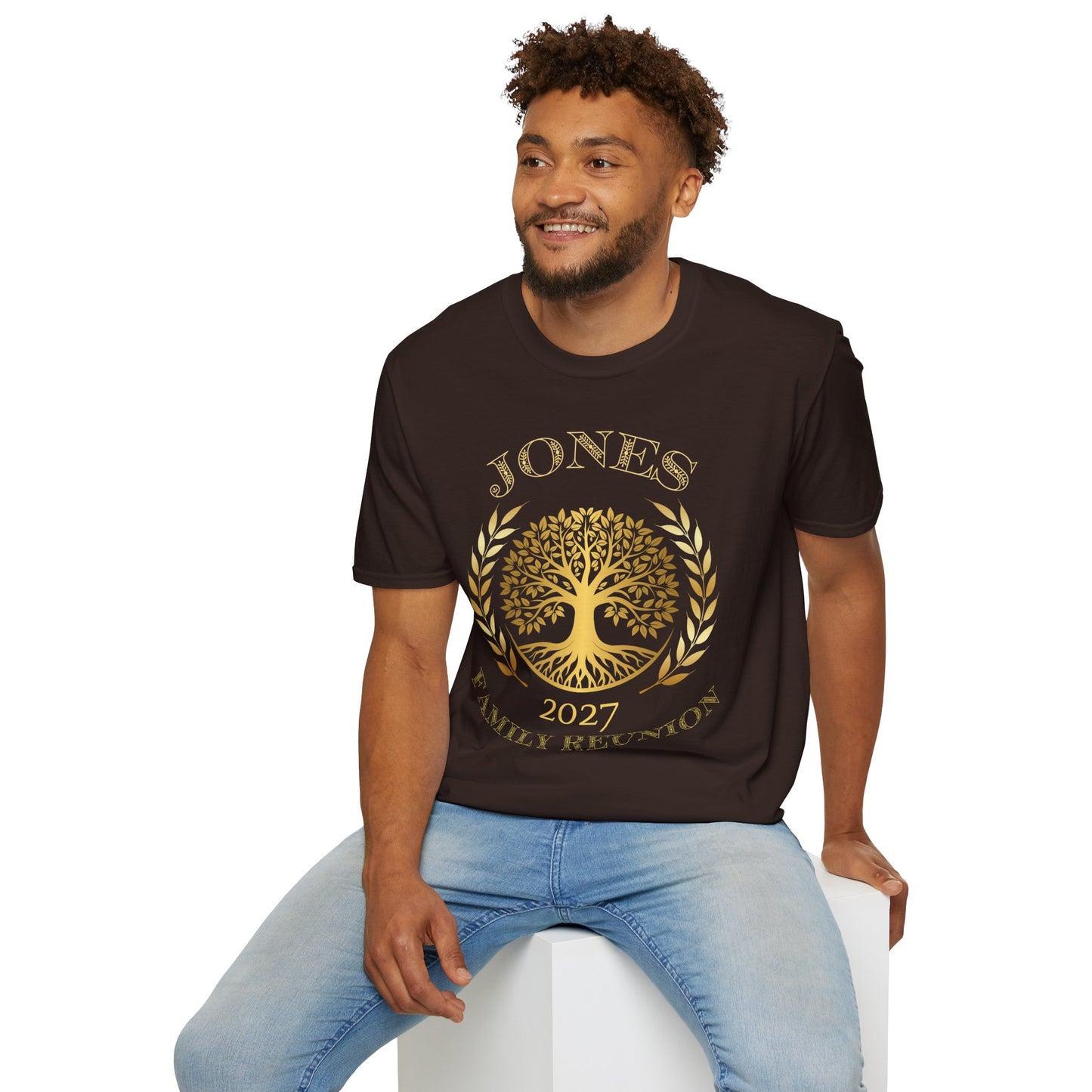 Gold Jones FR Tee — Unisex Softstyle T-Shirt $16.47-$20.80