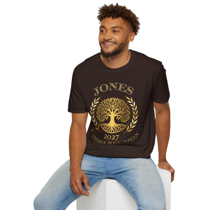 Gold Jones FR Tee — Unisex Softstyle T-Shirt $16.47-$20.80