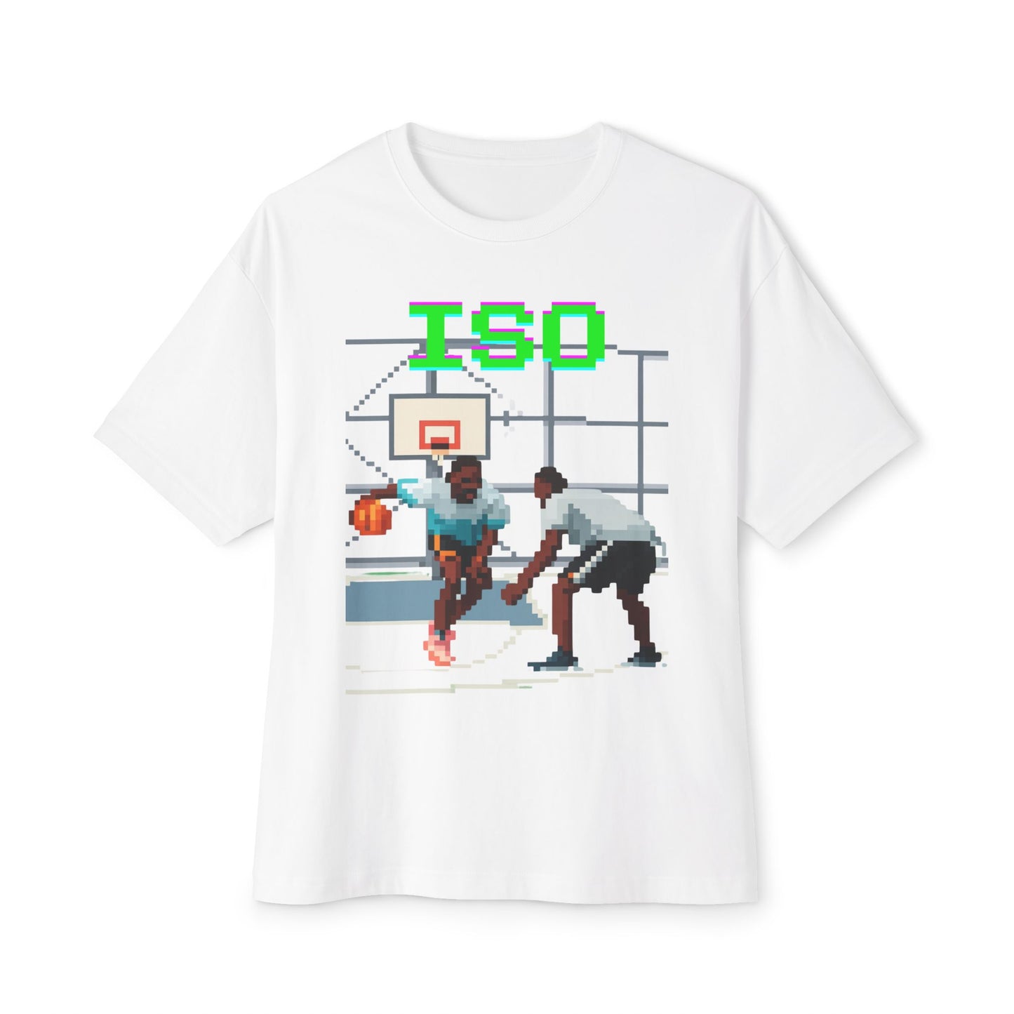 ISO Basketball Tee – Oversized Box Graphic T-Shirt