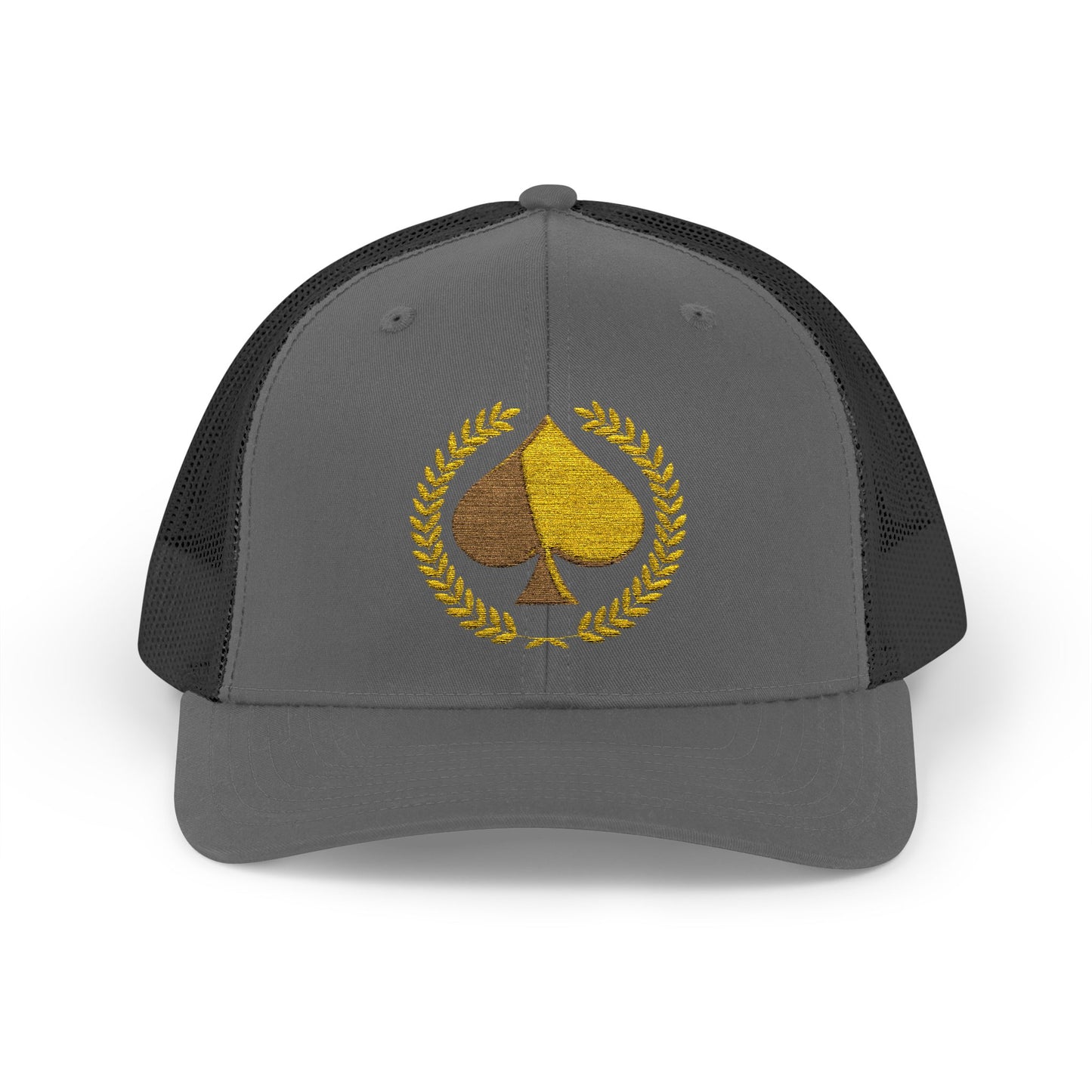 Unisex Gold Ace Snapback Trucker Cap - Embroidered