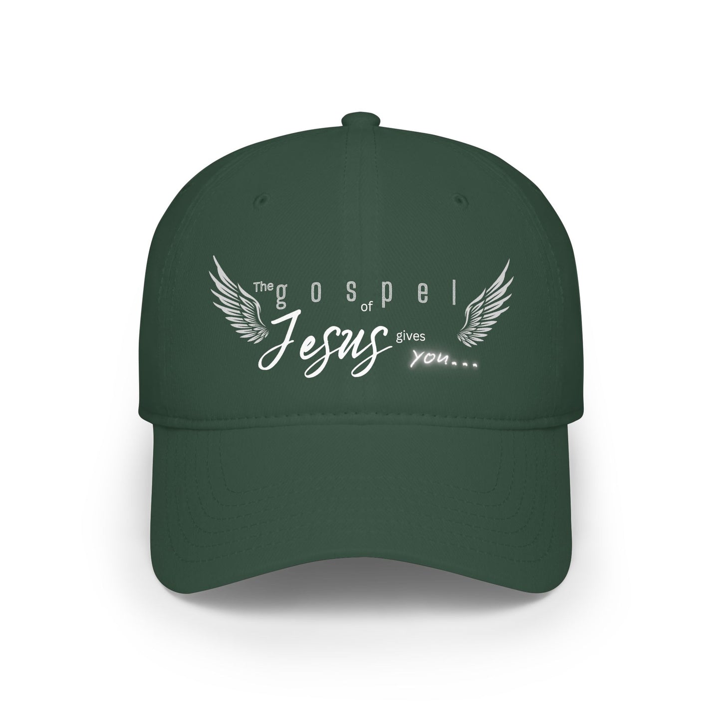Unisex Gospel of Jesus Low-Profile Baseball Cap - Printed