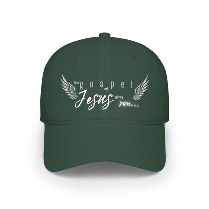 Unisex Gospel of Jesus Low-Profile Baseball Cap - Printed
