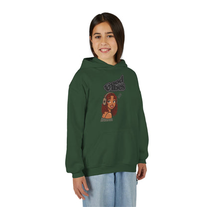 Her Cool Vibes - Kids/Youth Hoodie Gildan 18500B