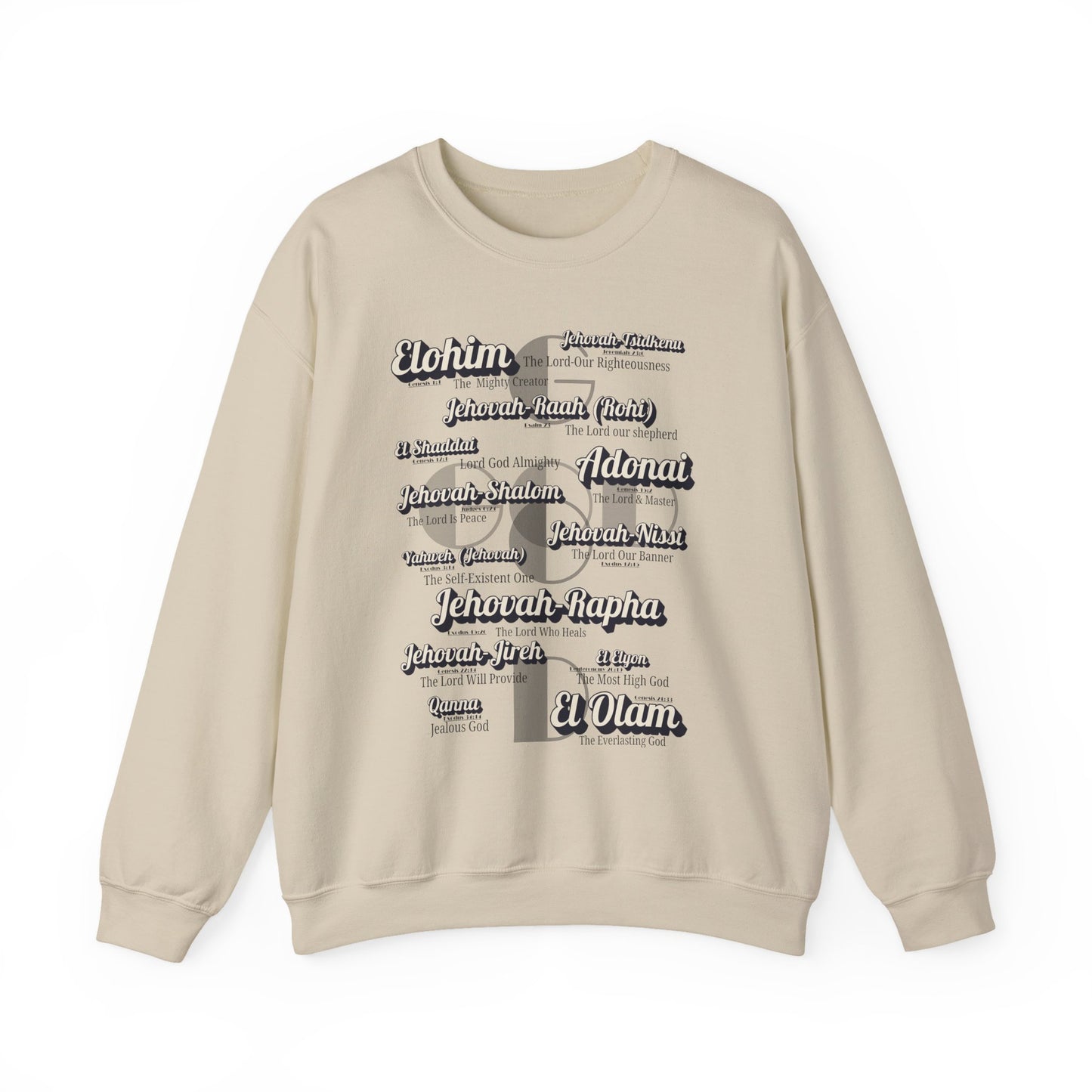 Names of God - Graphic Crewneck Sweatshirt