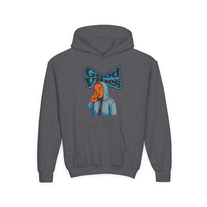 Peace Good Vibes - Kids/Youth Hoodie Gildan 18500B