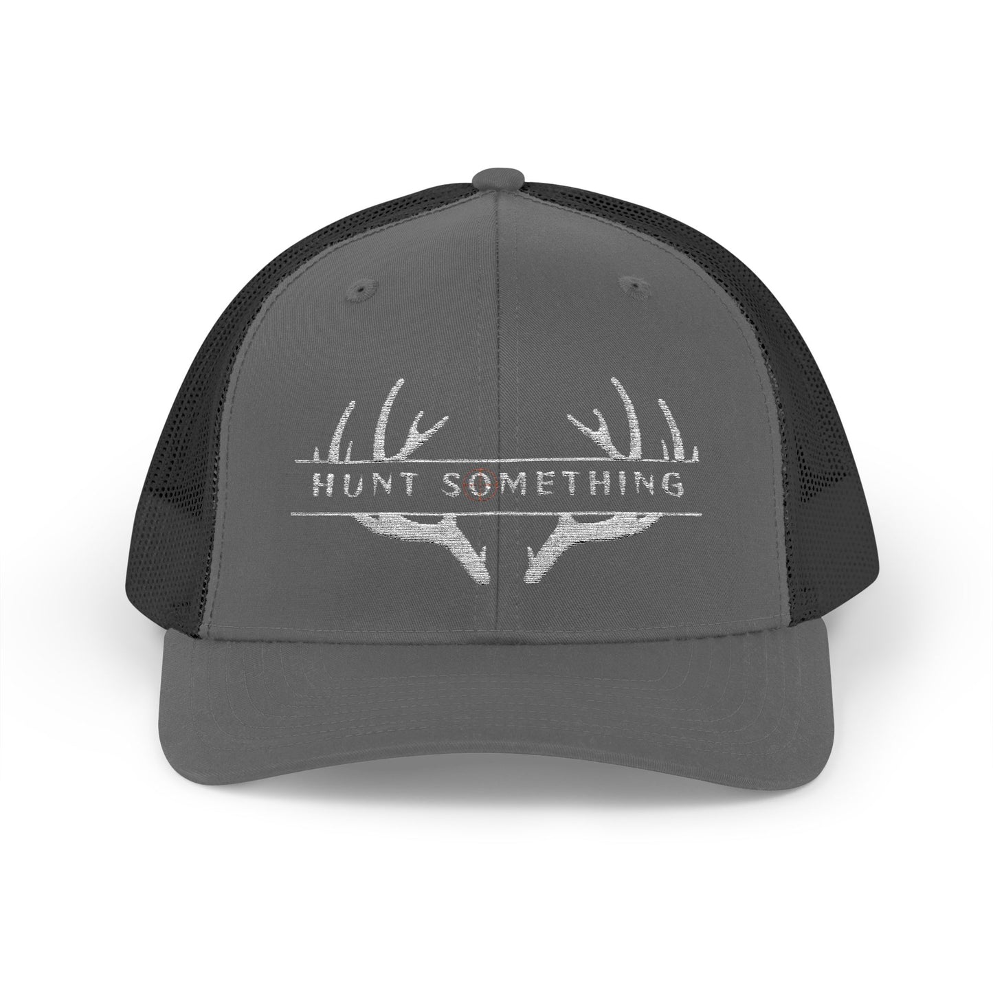 Unisex Hunt Something Deer Snapback Trucker Cap - Embroidered