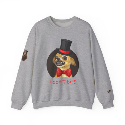 I Don't Bite w/Rips - Graphic Crewneck Sweatshirt