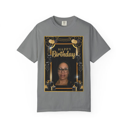 Black & Gold B Day Personalize It! Tee - Unisex T-shirt