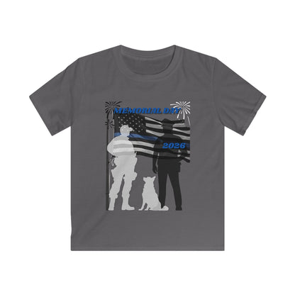 Memorial Day Police 26 Tee - Youth T- Shirt