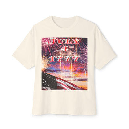 July 4th 1777 Tee – Oversized Box Graphic T-Shirt