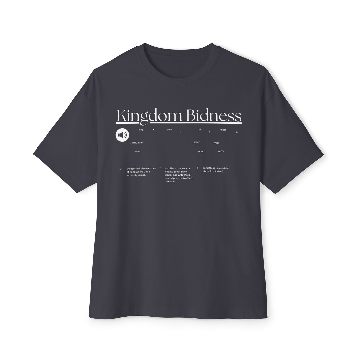 Kingdom Tee – Oversized Box Graphic T-Shirt