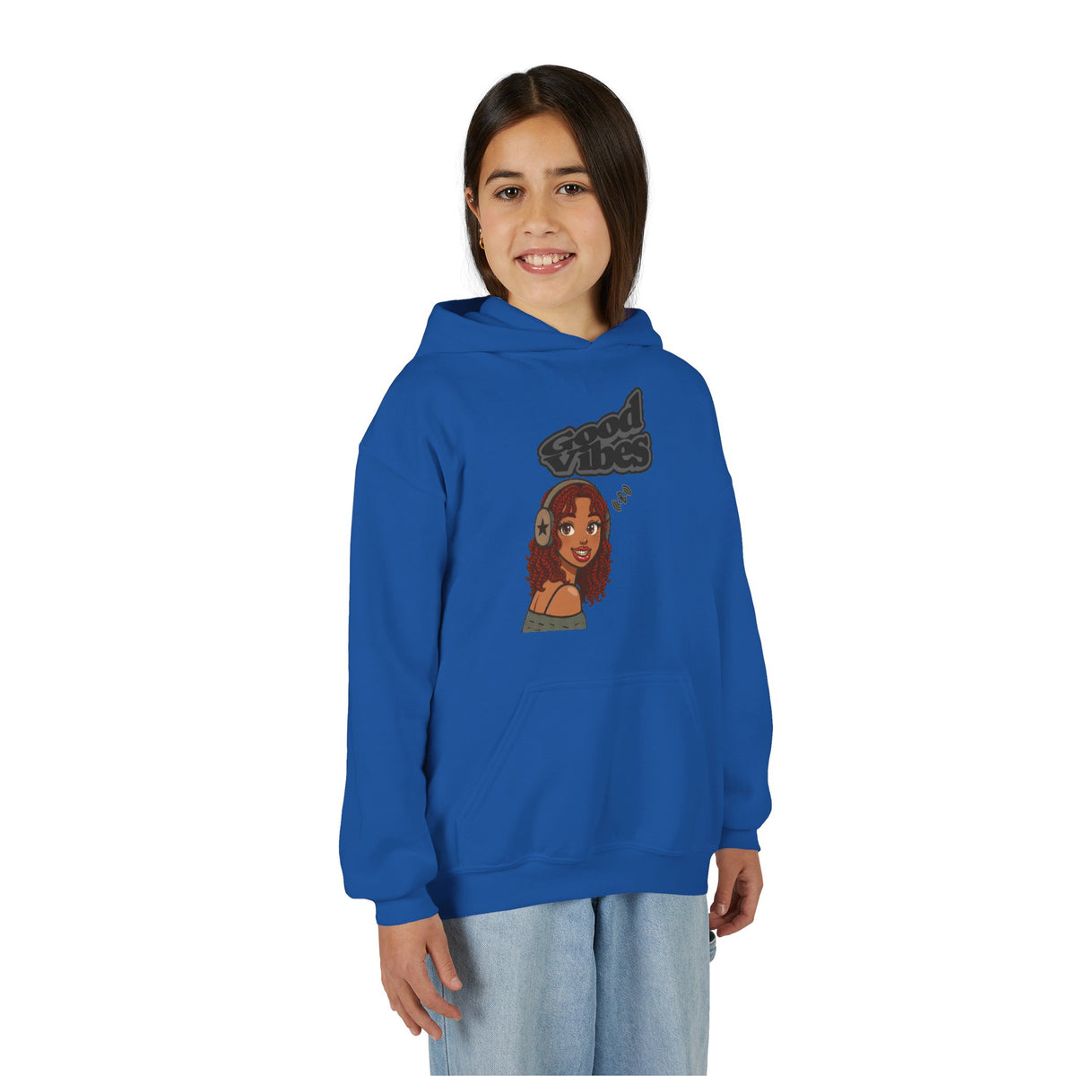 Her Cool Vibes - Kids/Youth Hoodie Gildan 18500B