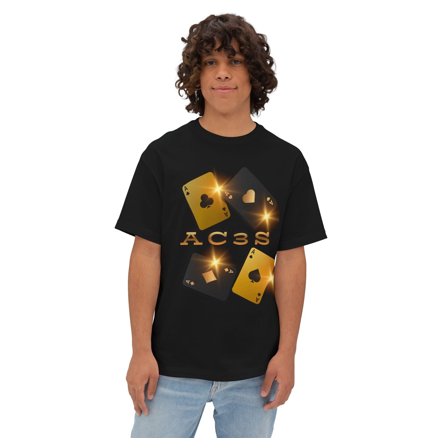 Aces Tee – Oversized Box Graphic T-Shirt