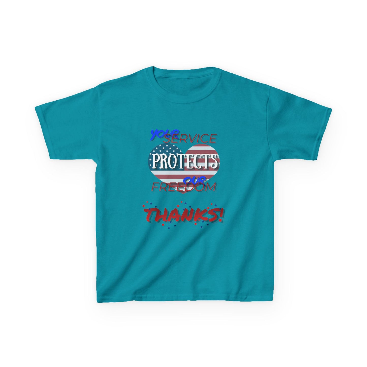 Thanks 4 Service Memorial Day Tee - Kids T-Shirt