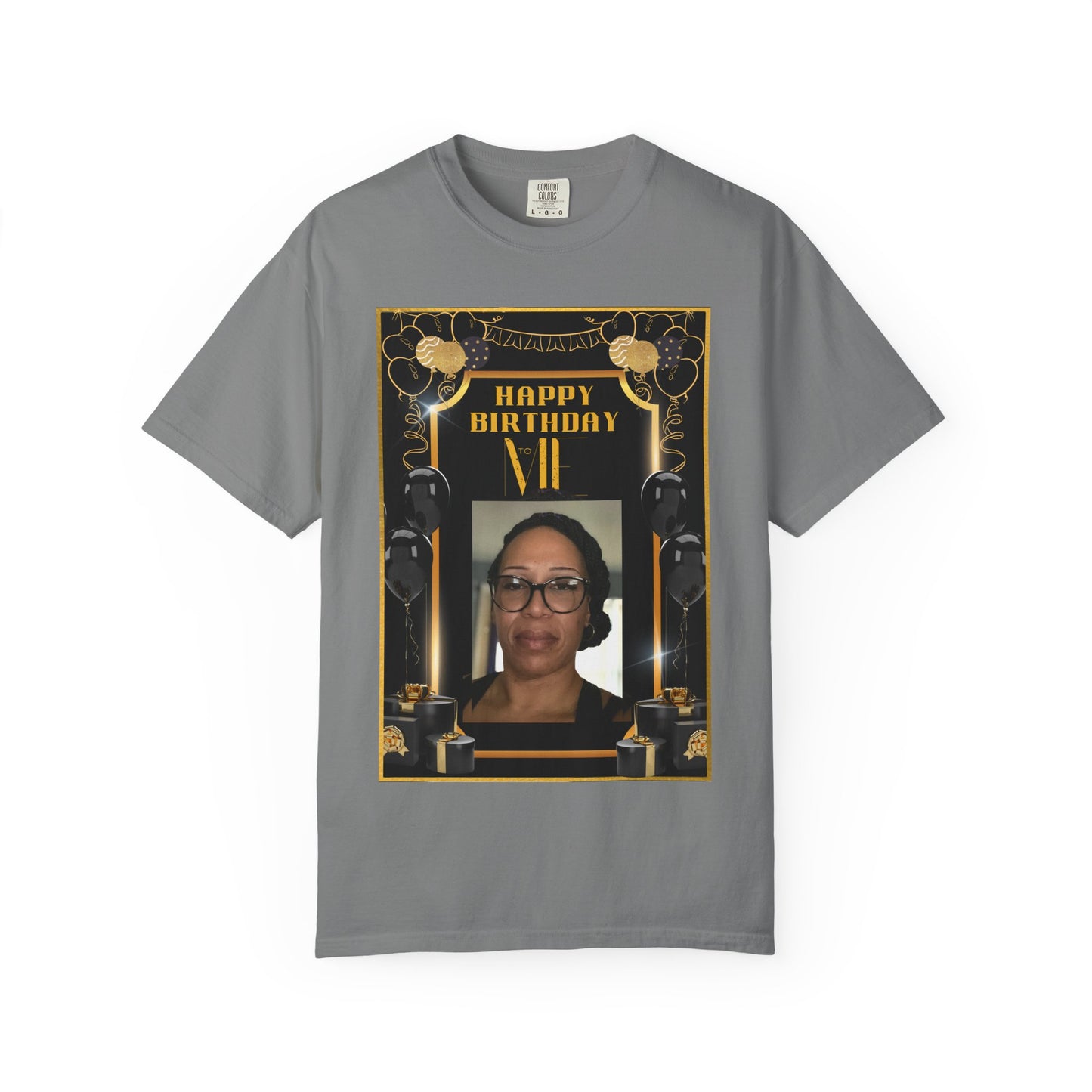 Black & Gold Bold Font Me B Day Personalize It! Tee - Unisex T-shirt
