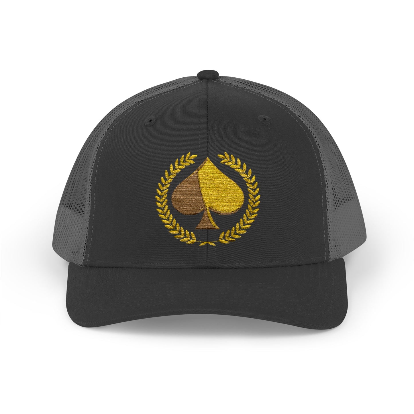 Unisex Gold Ace Snapback Trucker Cap - Embroidered