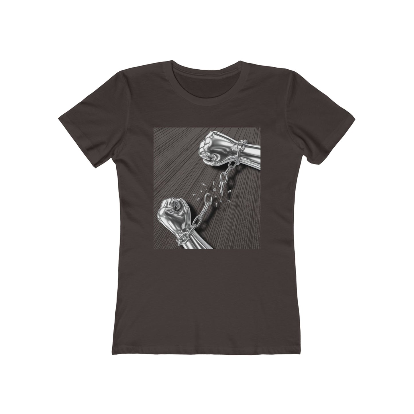 Chrome Chain Break Tee - Women’s Boyfriend Fit Celebration T-Shirt