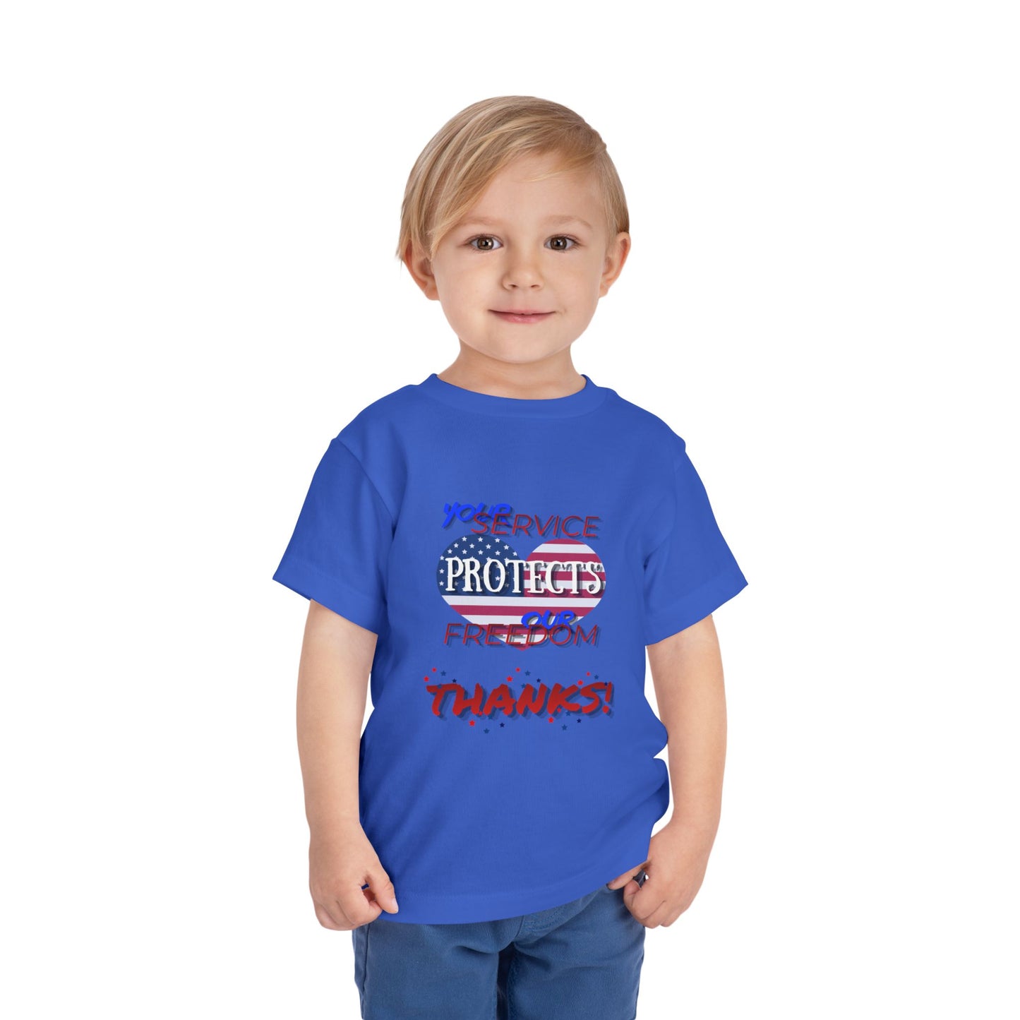 Thanks 4 Service Memorial Day — Toddler Graphic T-Shirt