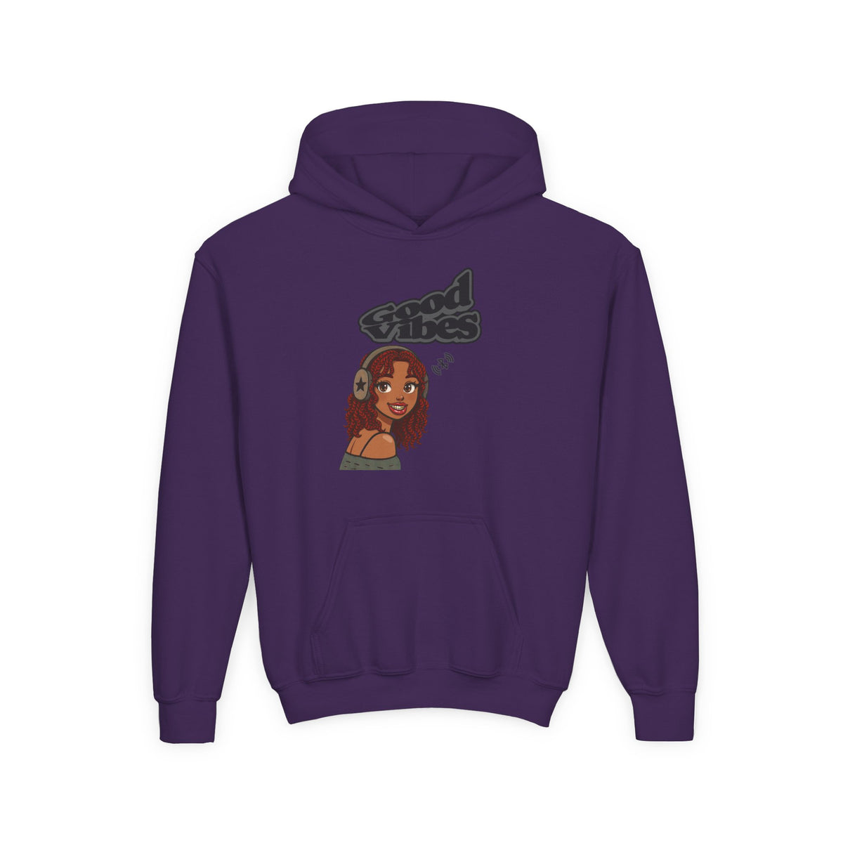 Her Cool Vibes - Kids/Youth Hoodie Gildan 18500B