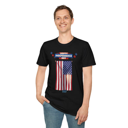July 4th Flag Holder - Unisex T- Shirt