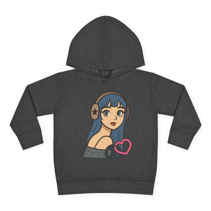 In Her Happy Wearing Headphones - Toddler Hoodie RS3326