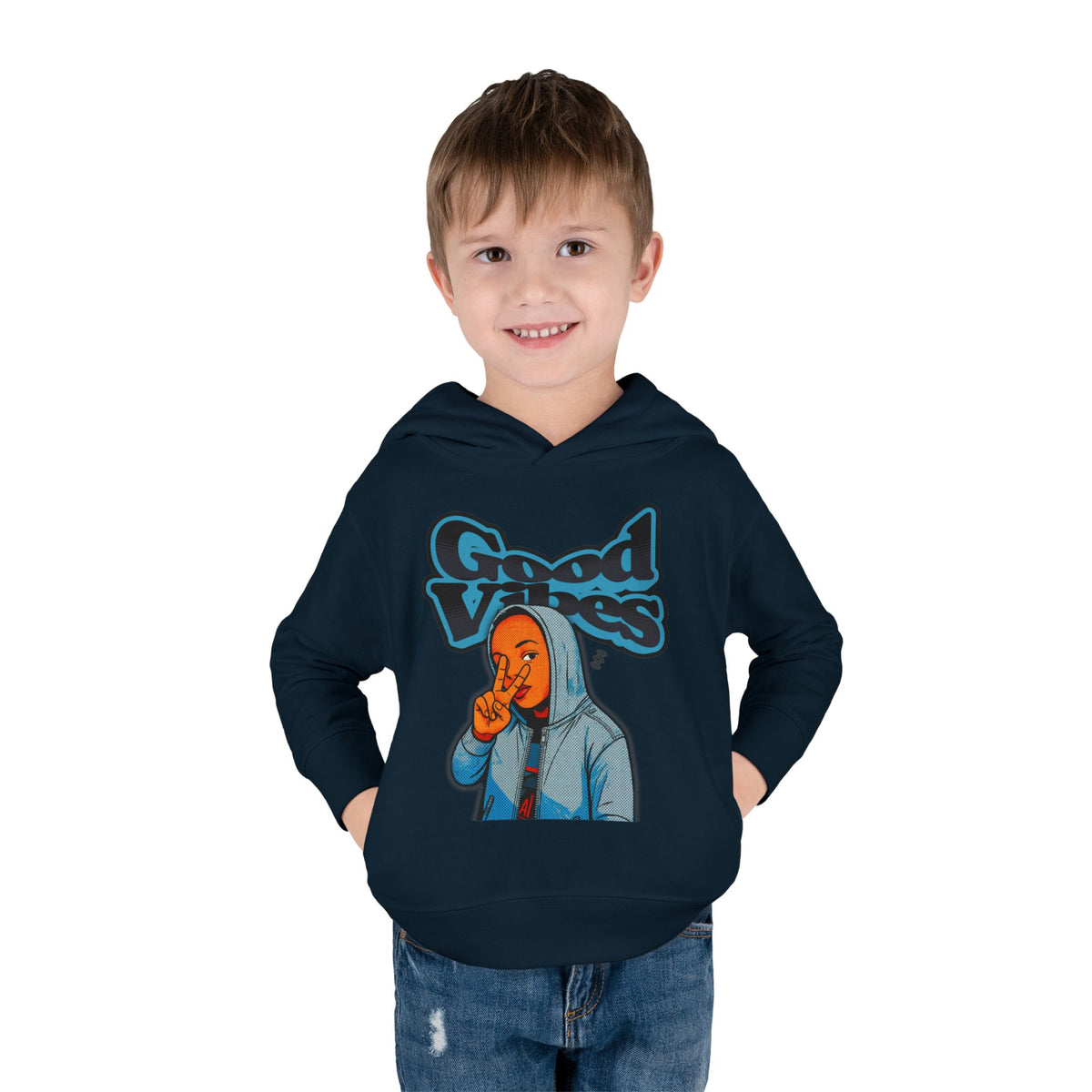 Peace Good Vibes  - Toddler Hoodie RS336