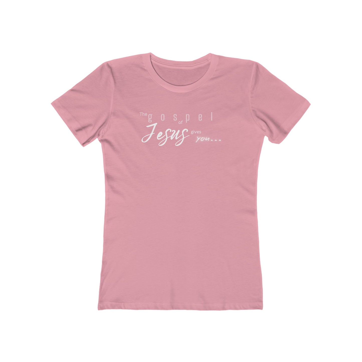 Gospel of Jesus Gives You Tee - Women’s Boyfriend Fit Celebration T-Shirt