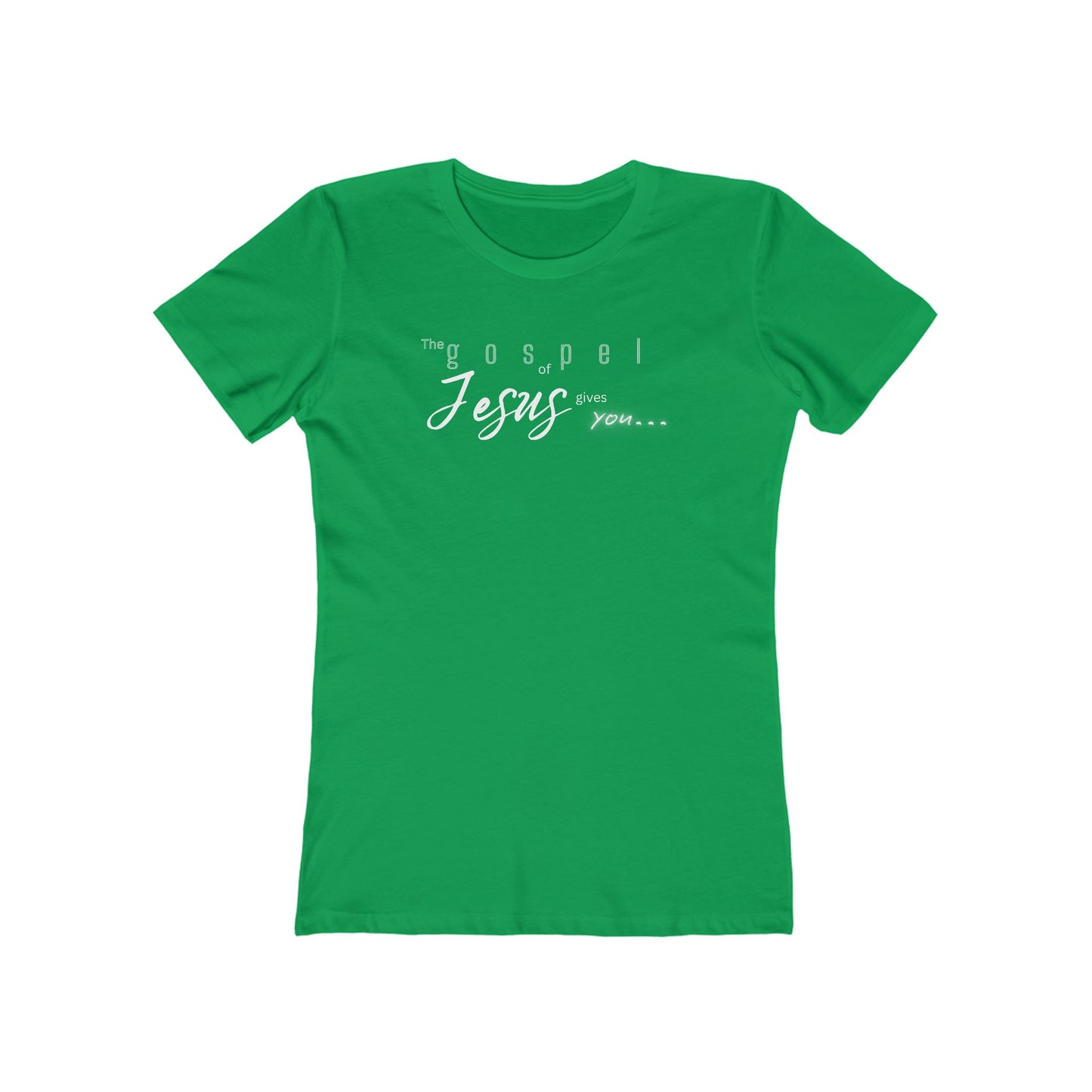 Gospel of Jesus Gives You Tee - Women’s Boyfriend Fit Celebration T-Shirt
