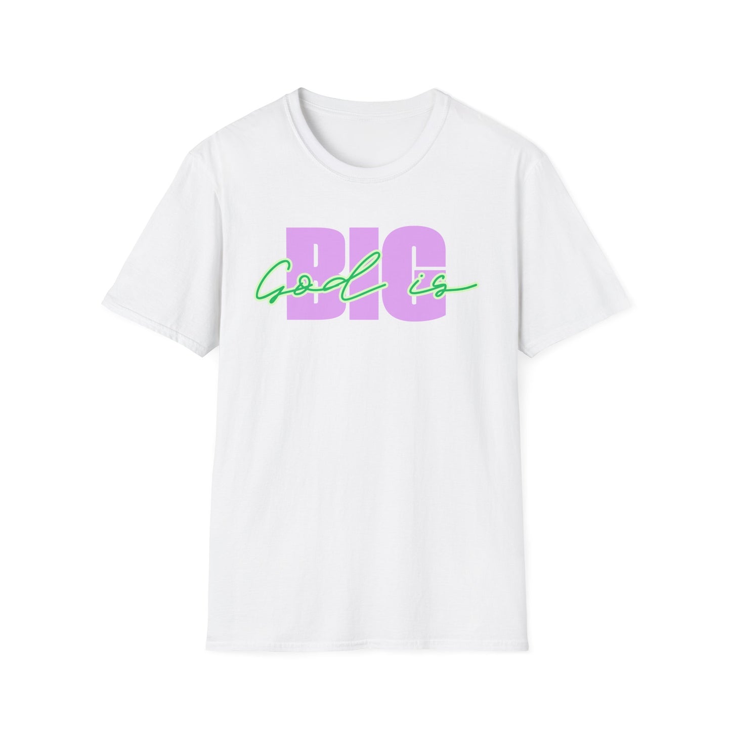 God is BIG (Lavender&Green)Tee - Unisex T- Shirt