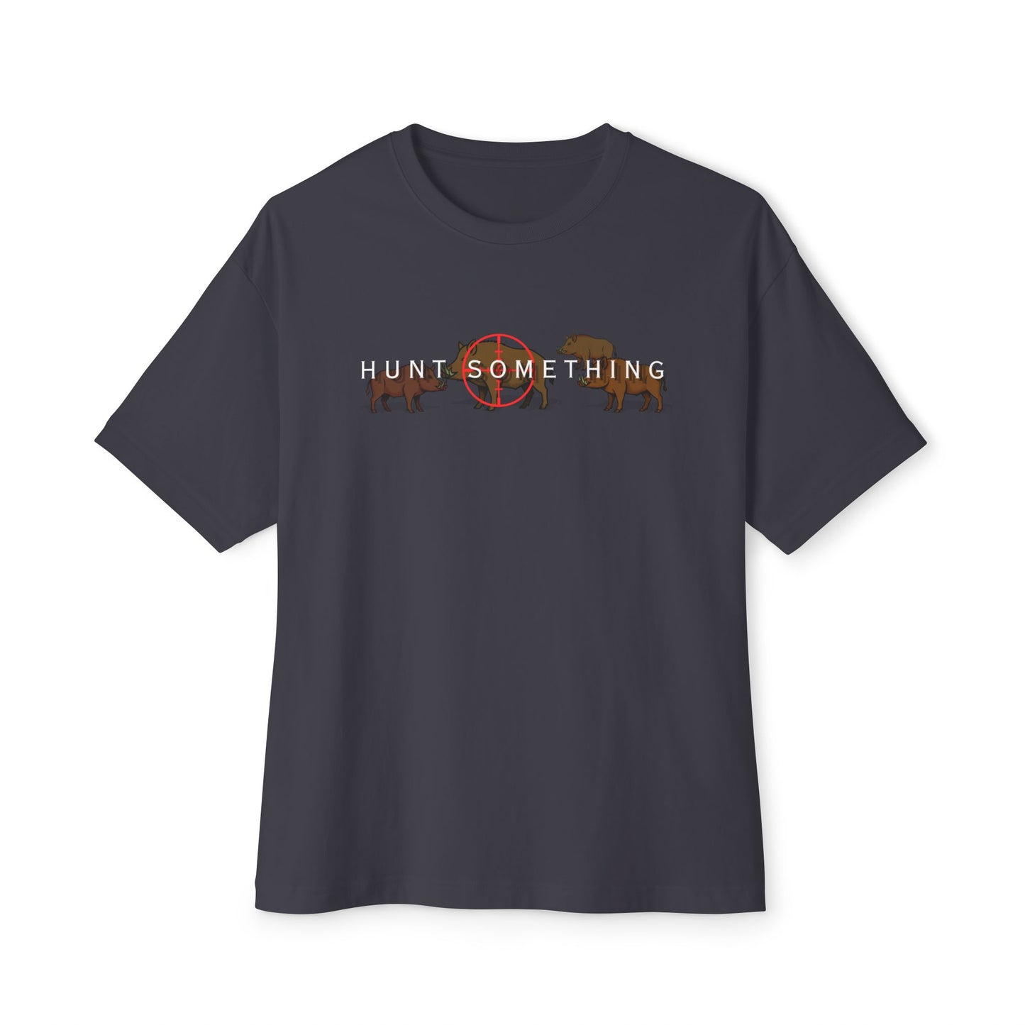 Hunt Something Wild Hog Tee – Oversized Box Graphic T-Shirt
