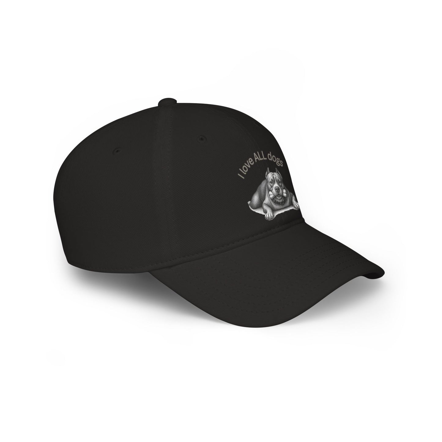 Unisex I love ALL Dogs Low-Profile Baseball Cap - Printed