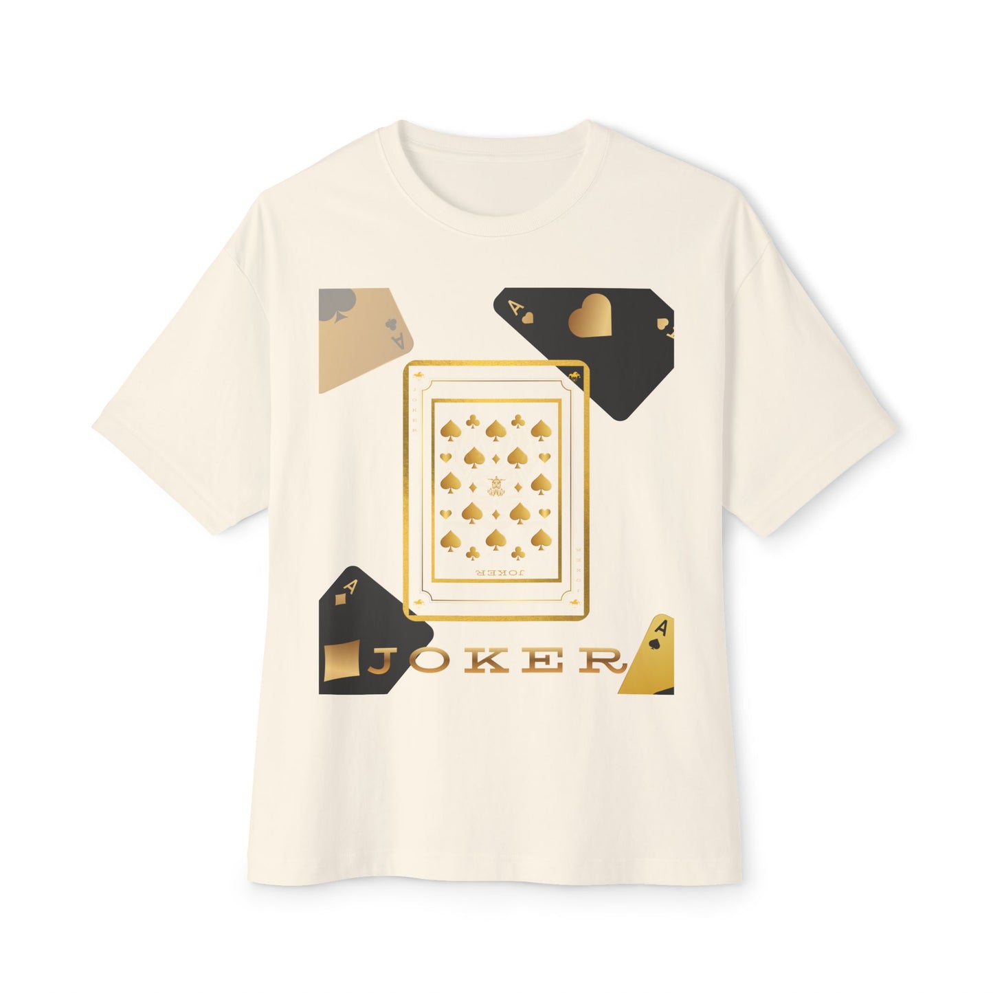 Joker and Aces Tee – Oversized Box Graphic T-Shirt