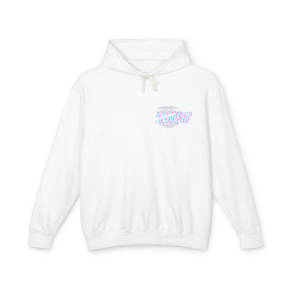 Unisex Mouth Fit Glitch — Lightweight Hooded Sweatshirt