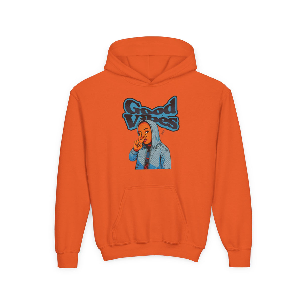 Peace Good Vibes - Kids/Youth Hoodie Gildan 18500B