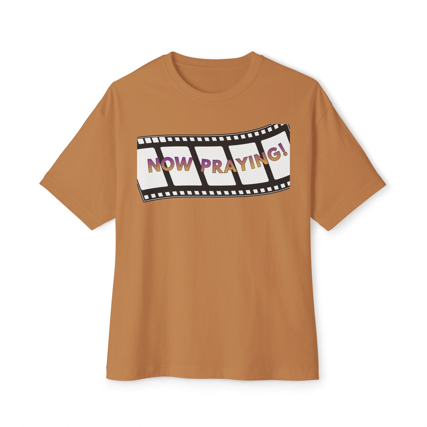 NOW PRAYING Tee – Oversized Box Graphic T-Shirt